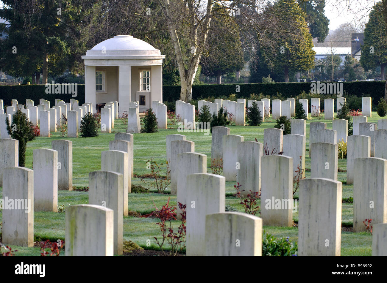 War graves, Botley Cemetery, Oxford, Oxfordshire, England, UK Stock Photo