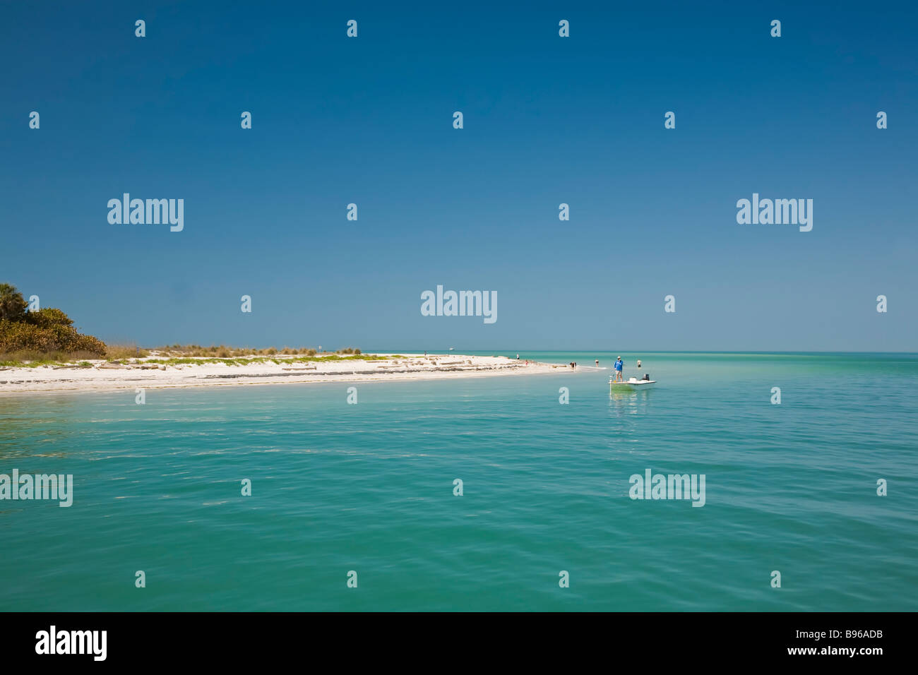 Beach on Egmont Key Stae Park at the entrance to Tampa Bay from the