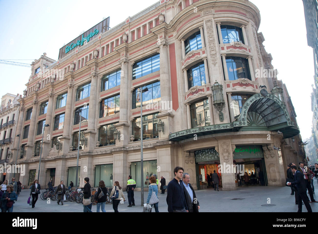 El Corte Ingles, Department Store, Shopping, Barcelona Stock Photo