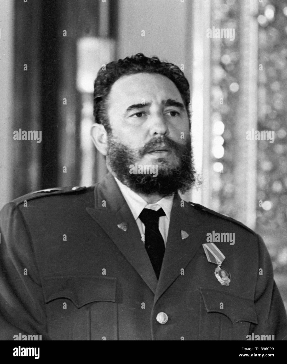 Cuban political leader Fidel Alejandro Castro Ruz Stock Photo