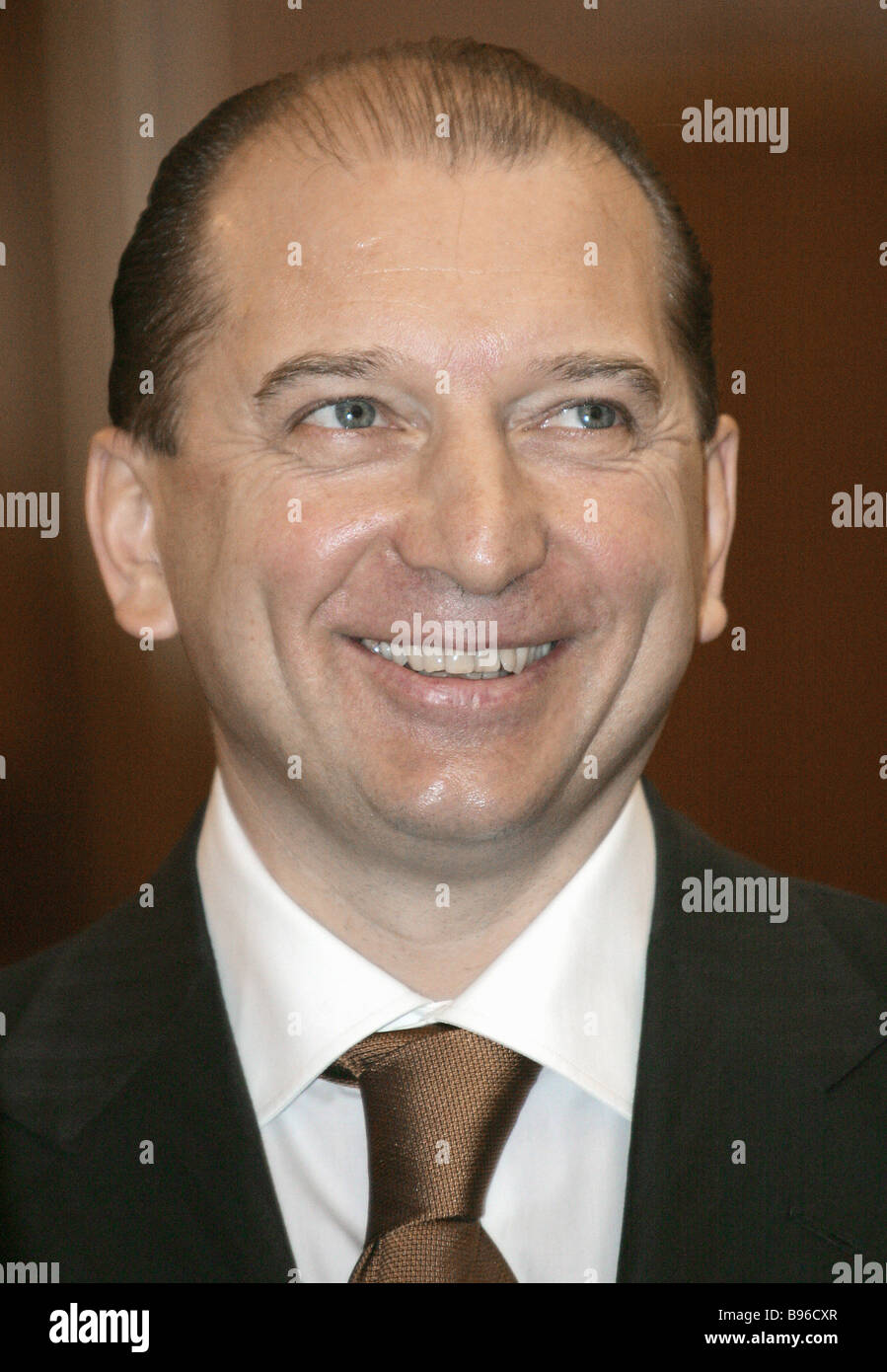 Vladimir Artyakov governor of the Samara Region at a cabinet meeting ...
