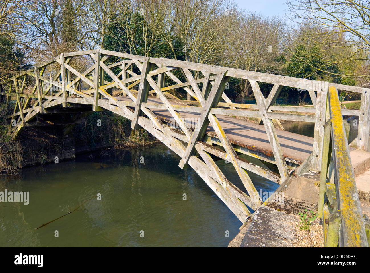 The Mathematical Bridge at Iffley Lock, Oxford, England Stock Photo