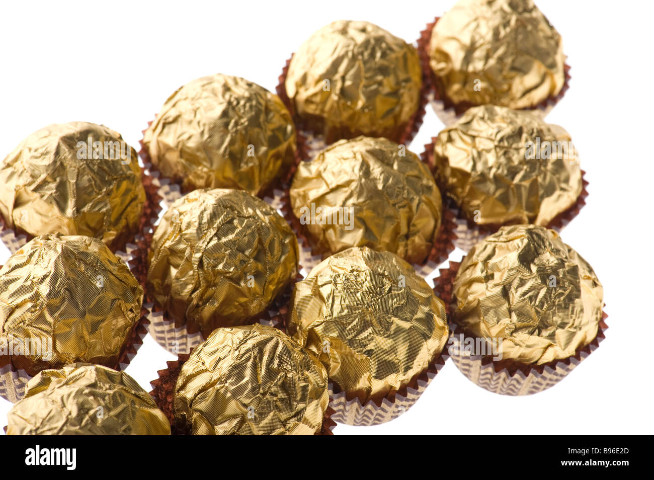 object on white food chocolate confectionery Stock Photo