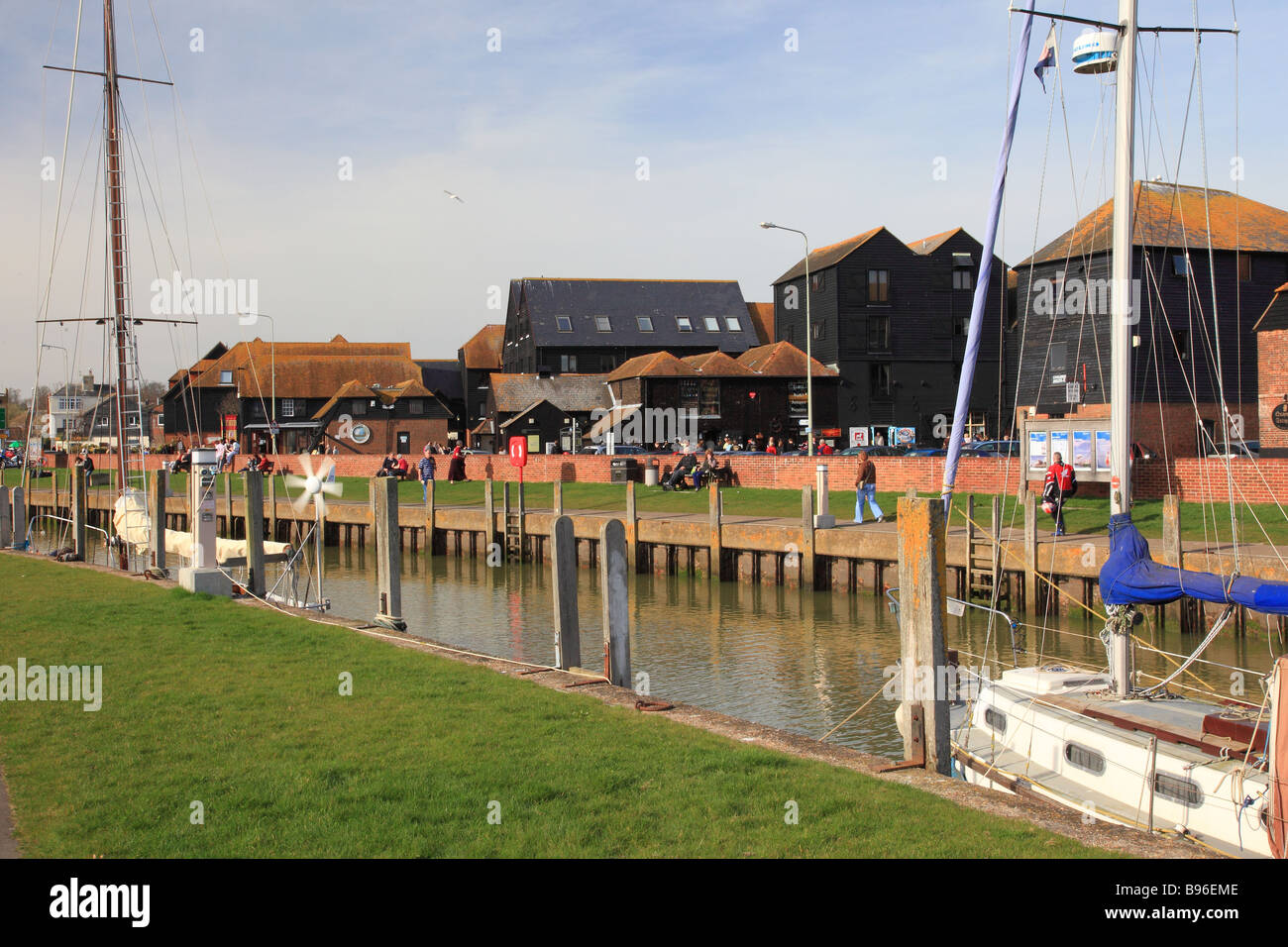 Canal in Rye Kent England Stock Photo Alamy