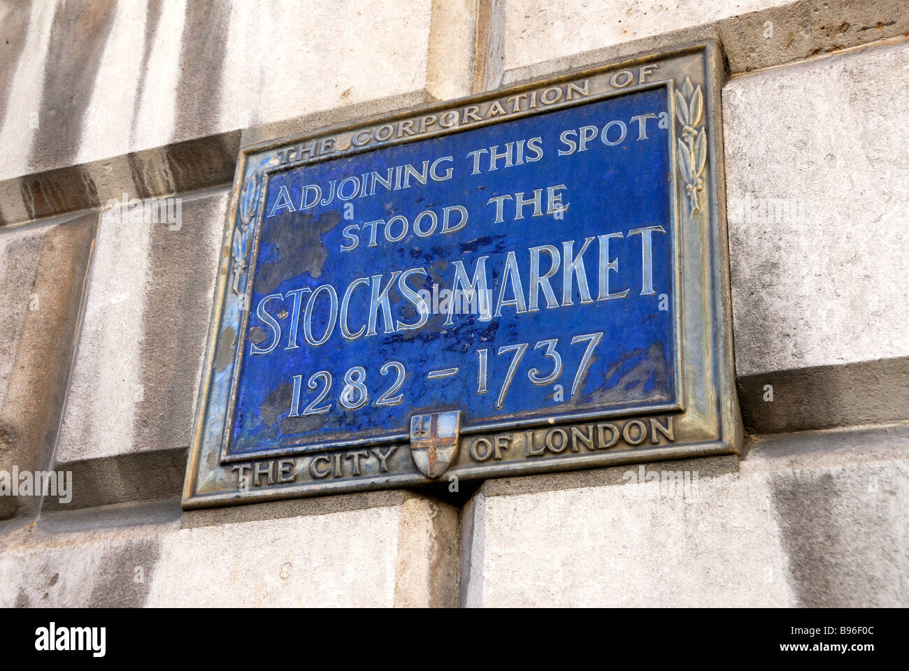 Stocks Market sign London Stock Photo