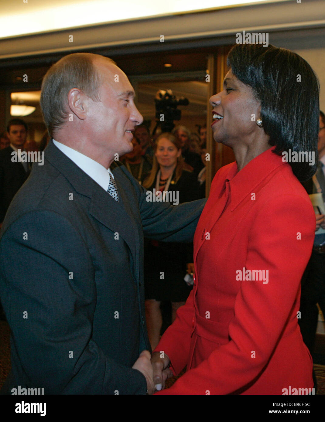September 7 2007 Russian President Vladimir Putin and US Secretary of ...