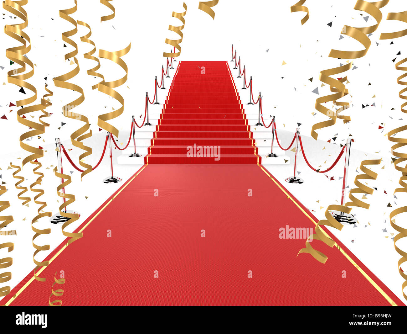 red carpet Stock Photo