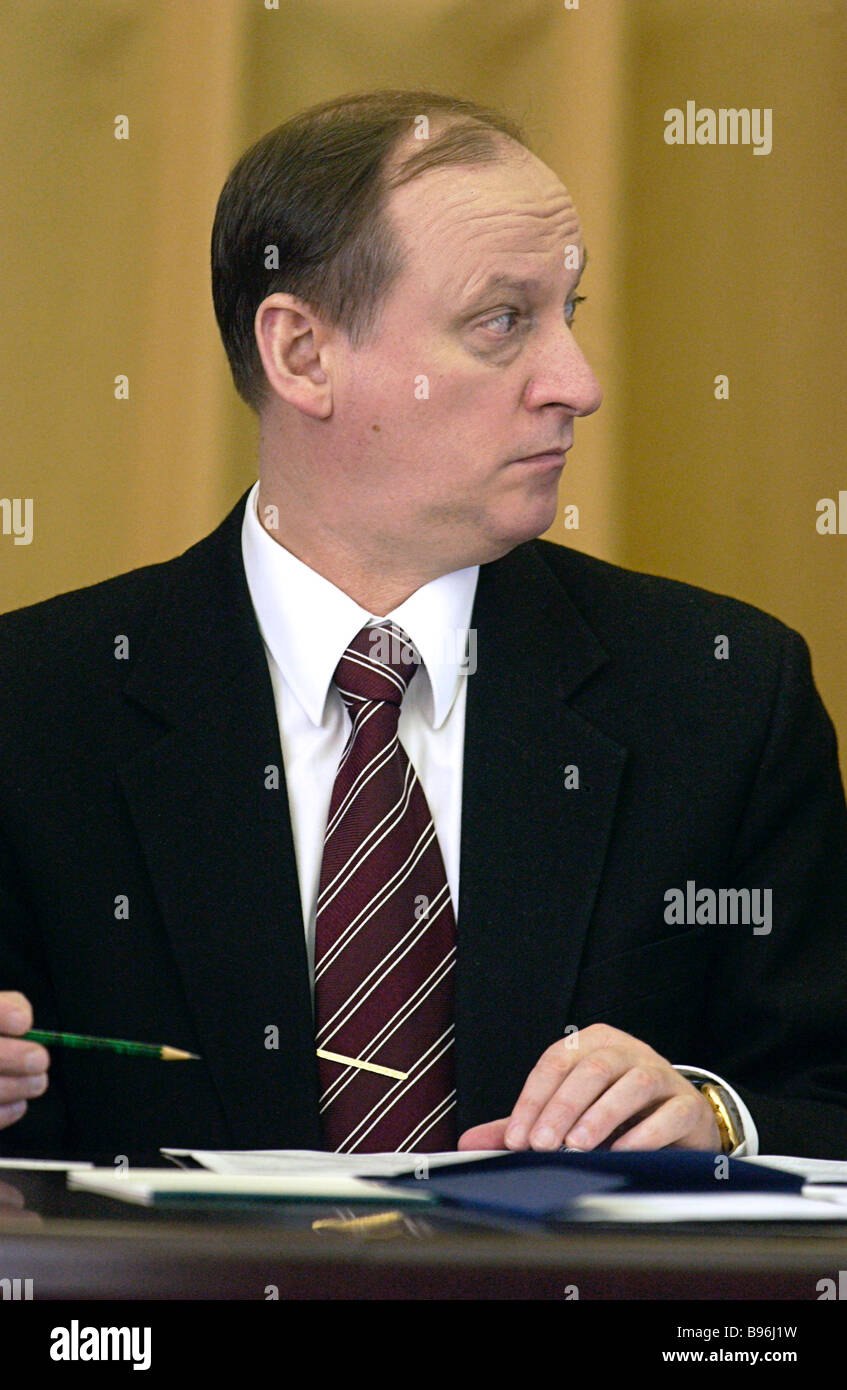 Federal Security Service FSB Director Nikolai Patrushev Stock Photo - Alamy