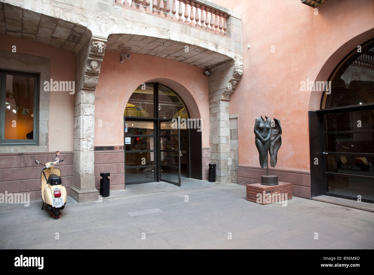Centre Civic Pati Llimona, Barri Gotic, Barcelona Stock Photo