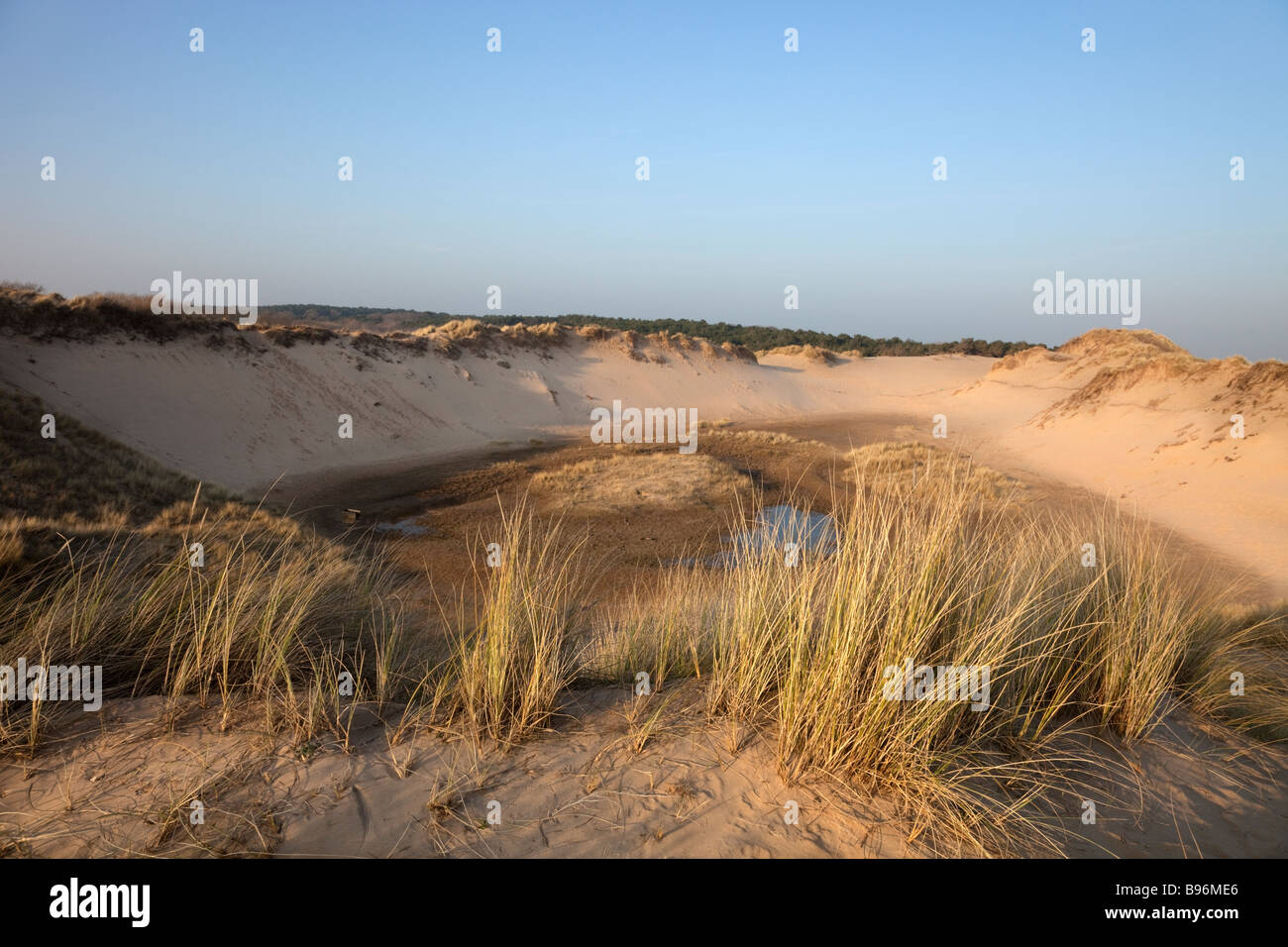 Sefton Coast sand dunes Stock Photo