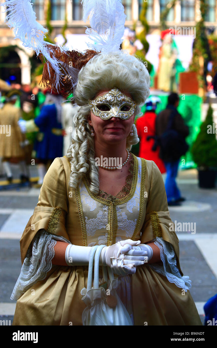 Venice venezia carnival carnevale mask maschere maschera veneto italy Stock Photo