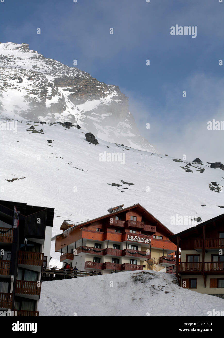 Hotel La Sherpa, Val Thorens, Three Valleys , Savoie France Stock Photo