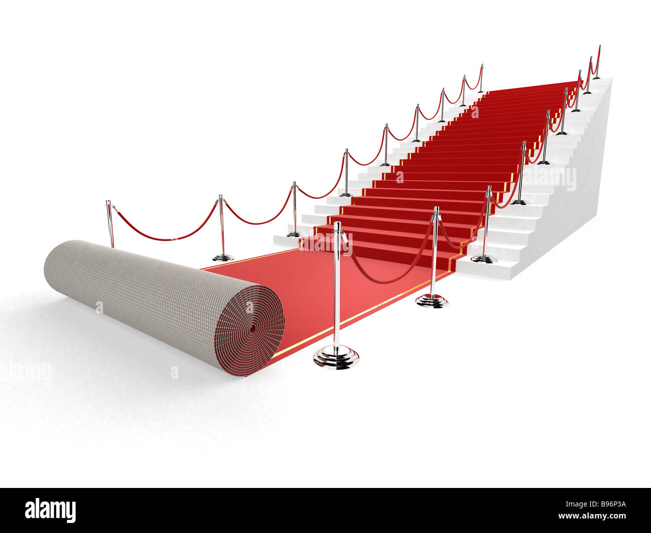 red carpet Stock Photo