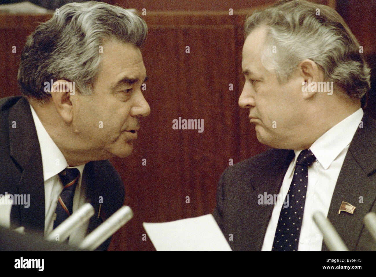 Rafik Nishanov Council of the Nationalities Speaker left and Ivan