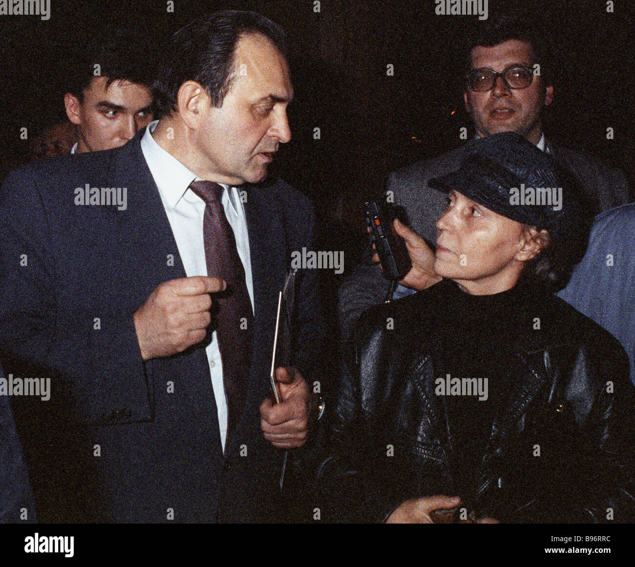 Former Russian Minister of Interior Viktor Barannikov in the Russian