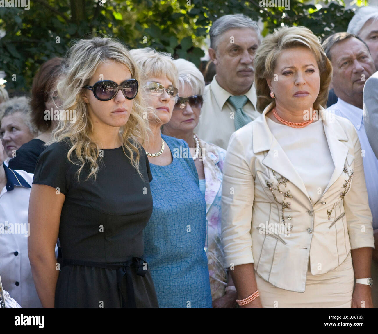 From right to left Valentina Matviyenko the Governor of St Petersburg 