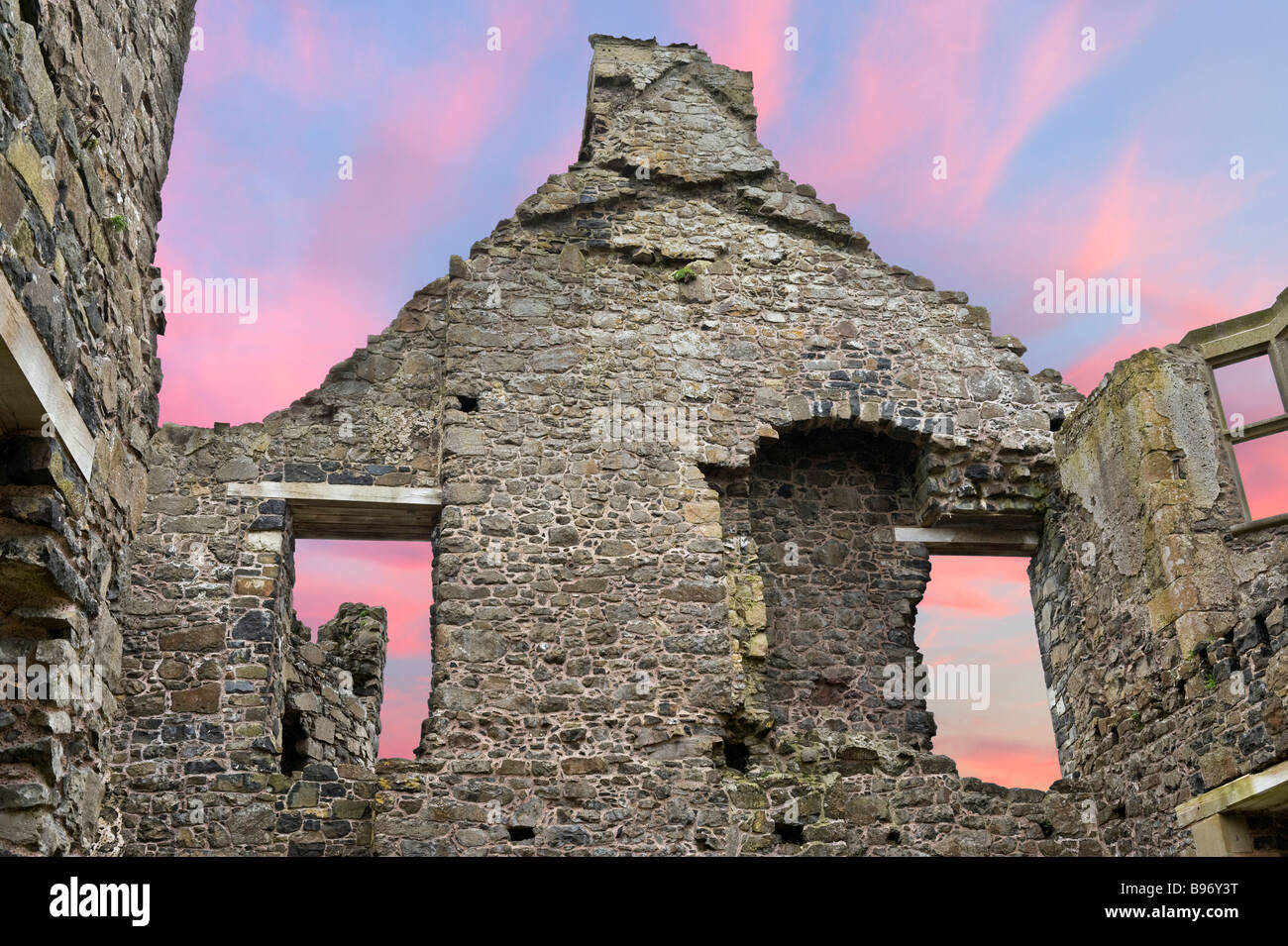 Dunluce Castle, North Antrim Coast, County Antrim, Northern Ireland Stock Photo