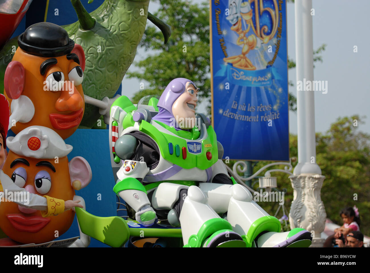 Buzz light year Character in Disney Parade, Paris Stock Photo