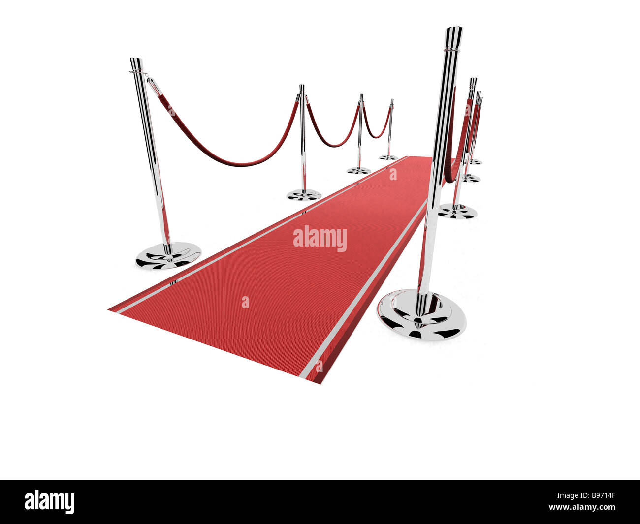 red carpet Stock Photo