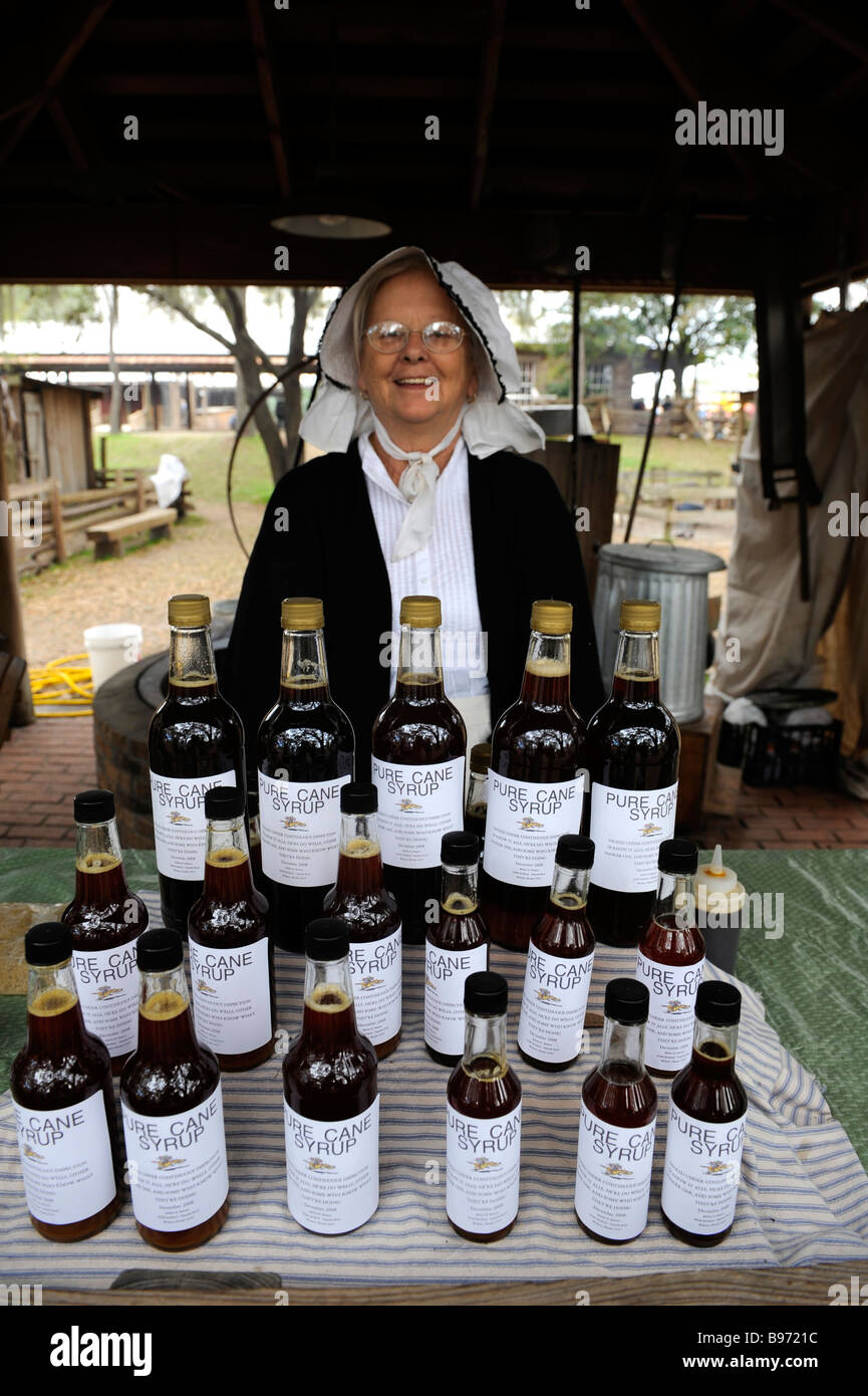 Pure Cane Syrup Display at Cracker Country Florida living history