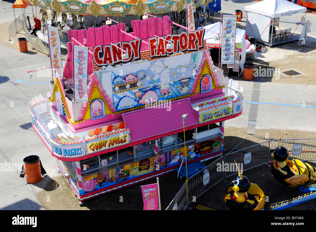 Midway at Florida State Fairgrounds Tampa Stock Photo Alamy