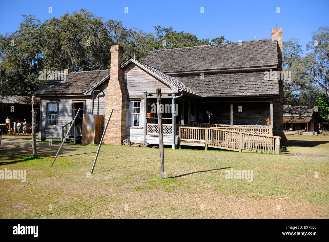 Carlton House Circa 1885 from Wauchula Florida at Cracker Country Florida living history museum located on the Florida State Fai Stock Photo