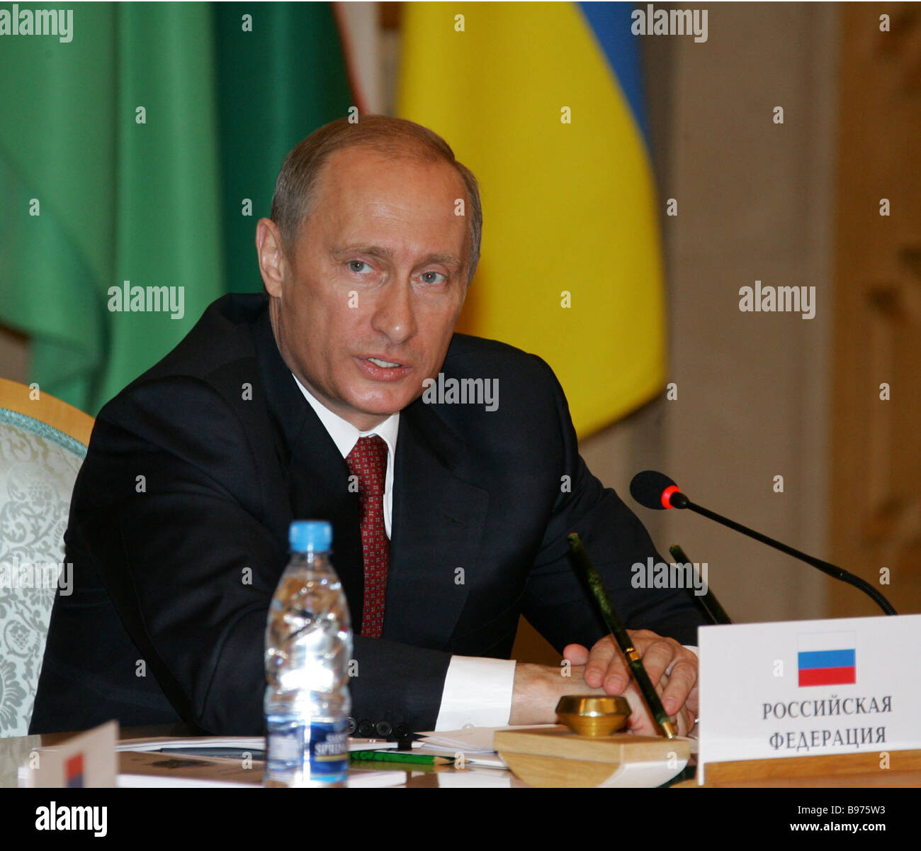 President Vladimir Putin of Russia during routine conference of CIS