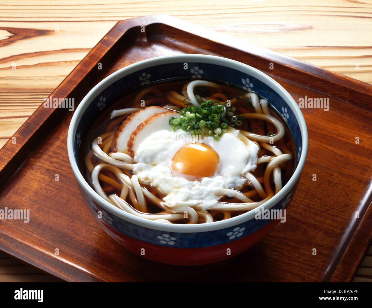 Japanese noodles with egg Stock Photo - Alamy