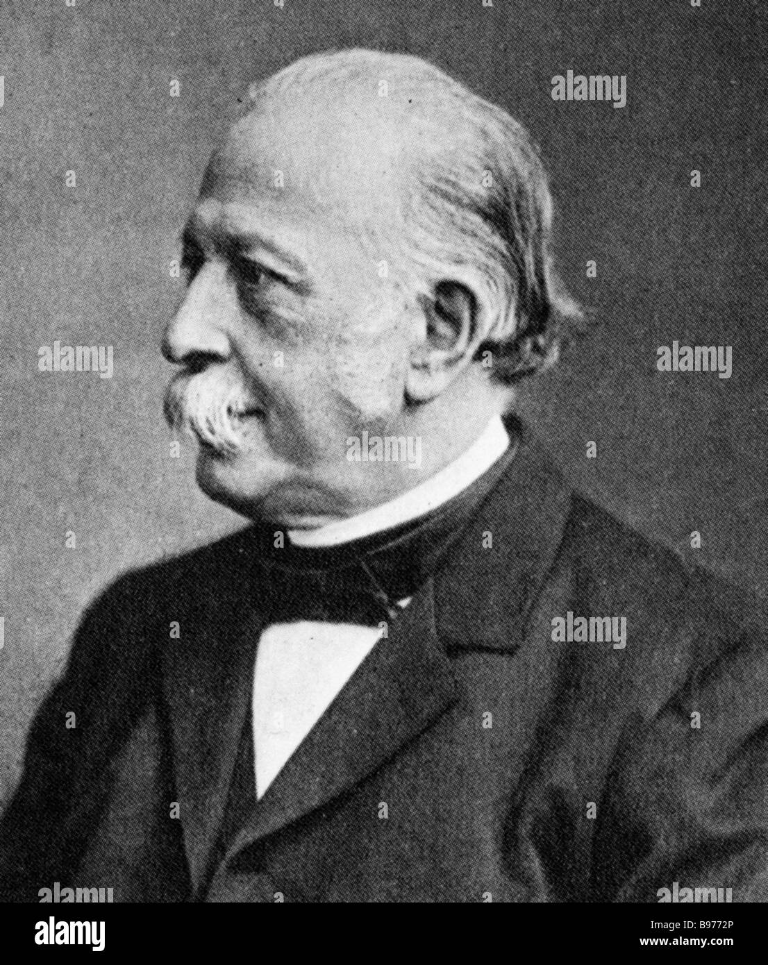 THEODORE FONTANE  German poet and novelist 1819 to 1898 Stock Photo