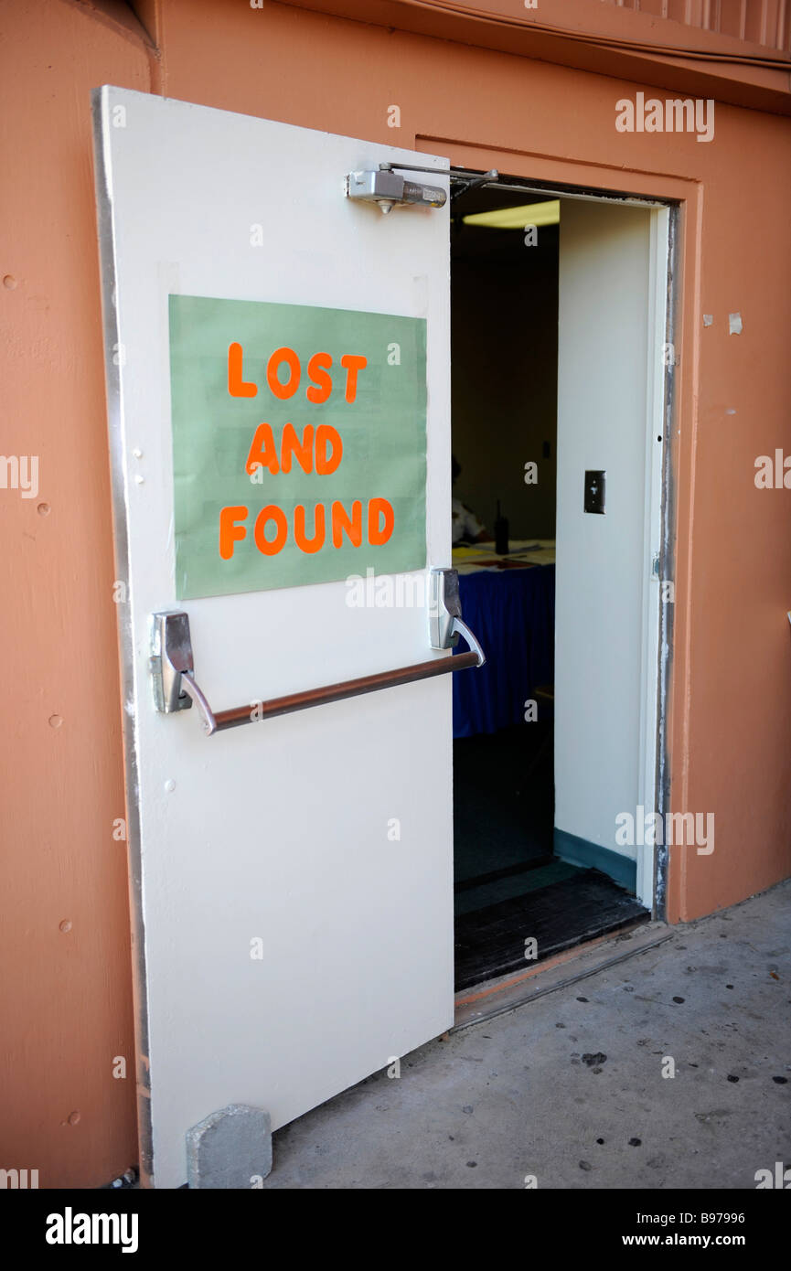 Lost and Found Center at Florida State Fairgrounds Tampa Stock Photo