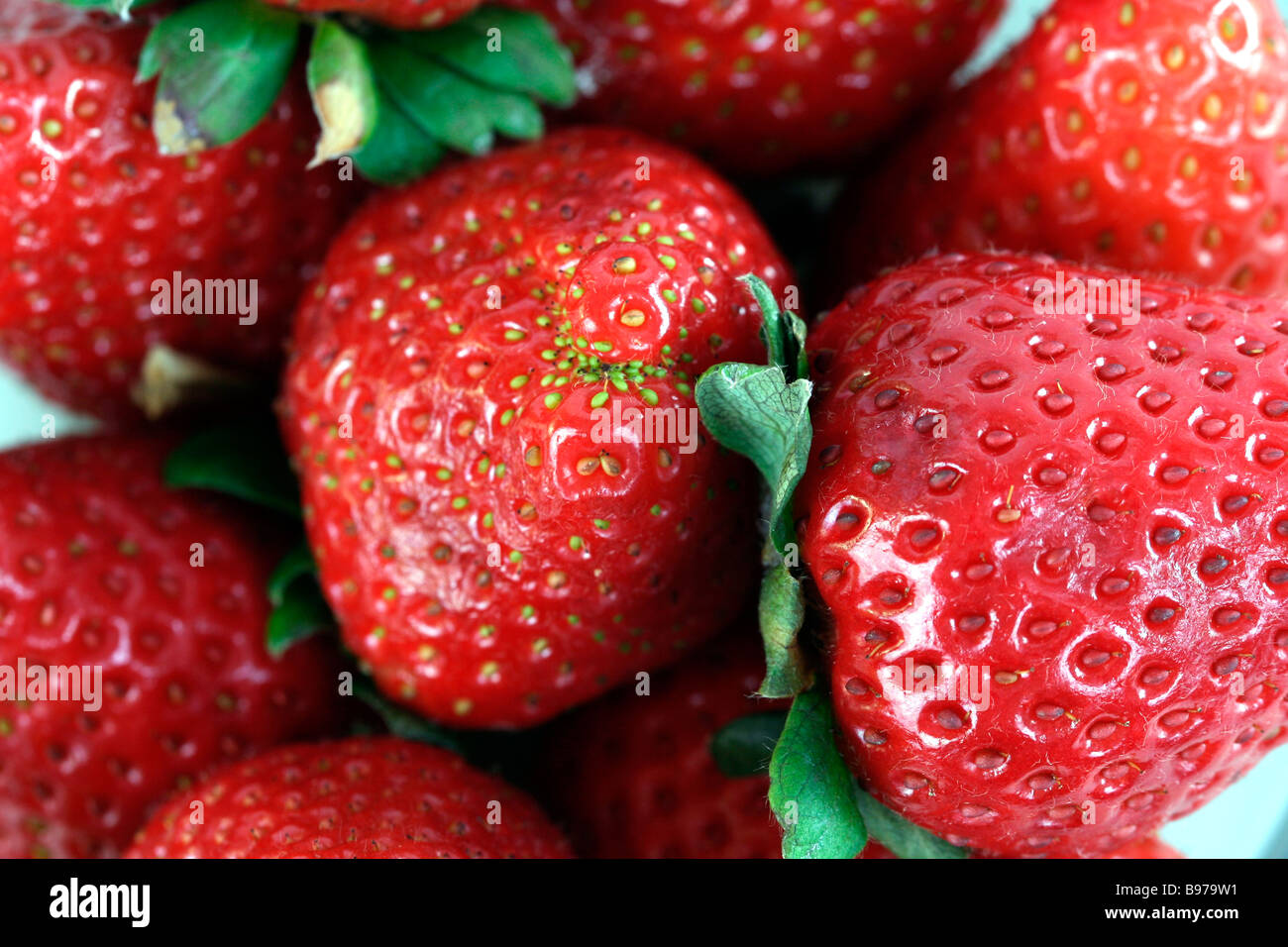 Macro picture of fresh and tasty strawberries Stock Photo - Alamy