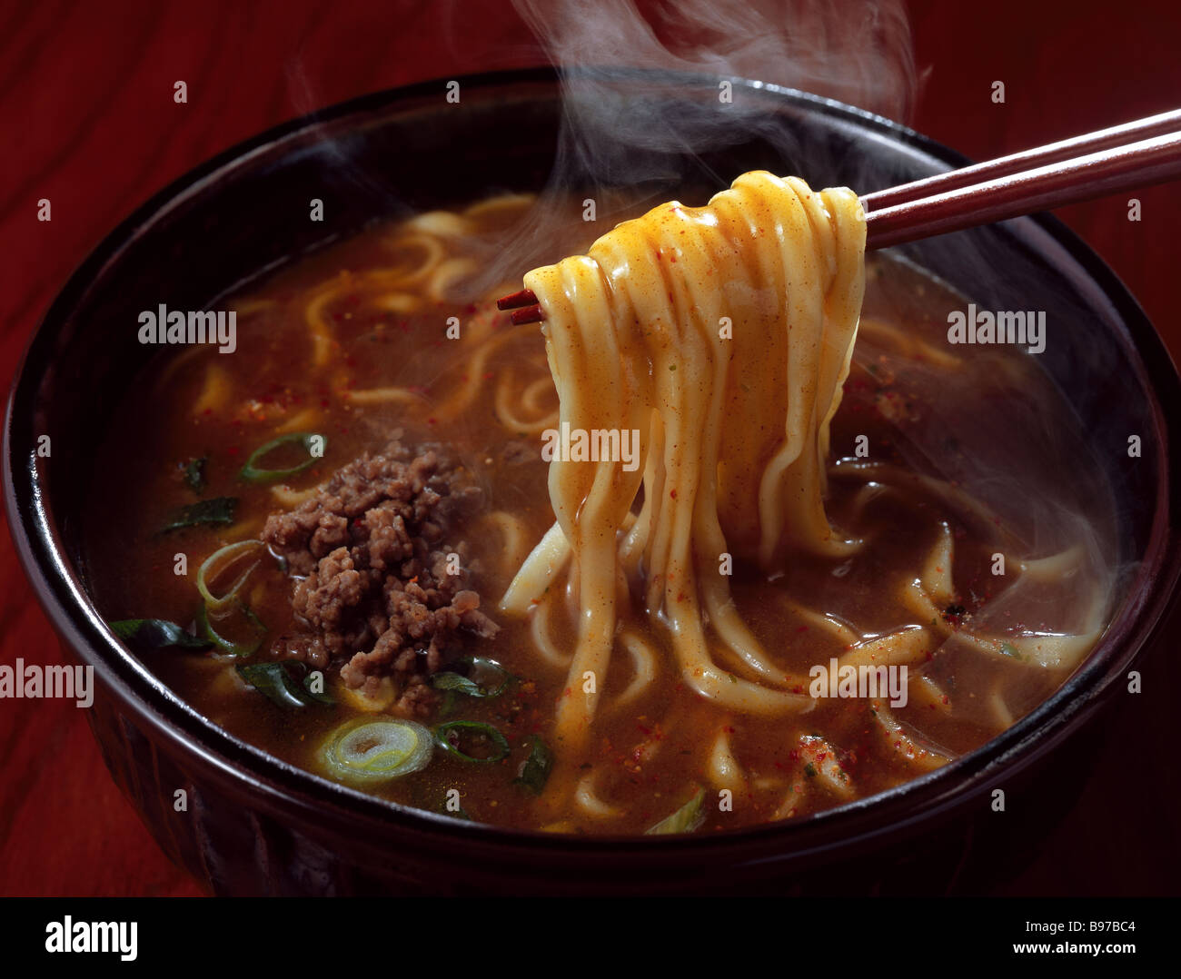 Japanese noodles with curry Stock Photo Alamy