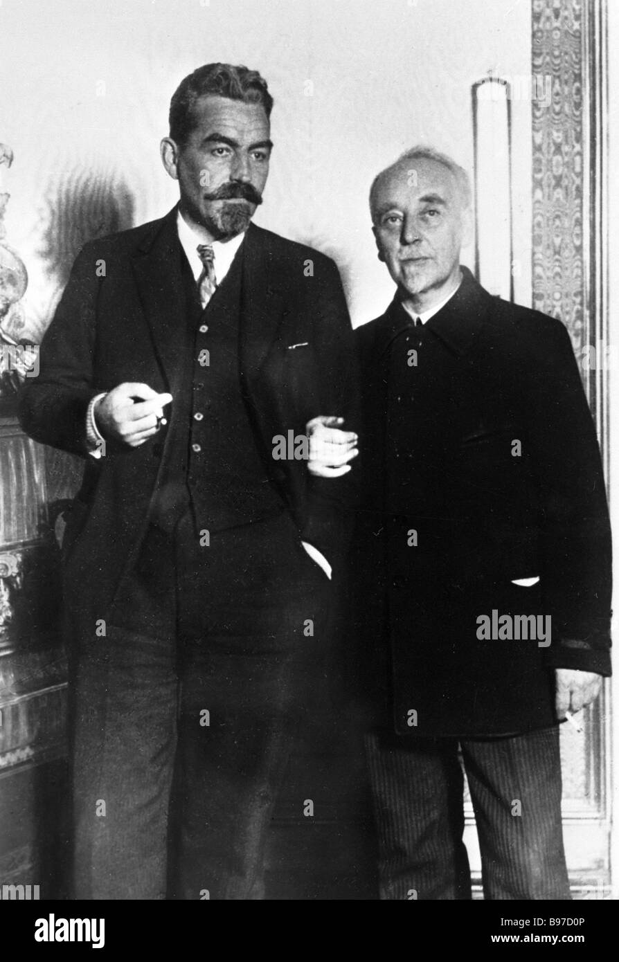 Academicians Gleb Krzhizhanovsky and Alexander Vinter Stock Photo Alamy
