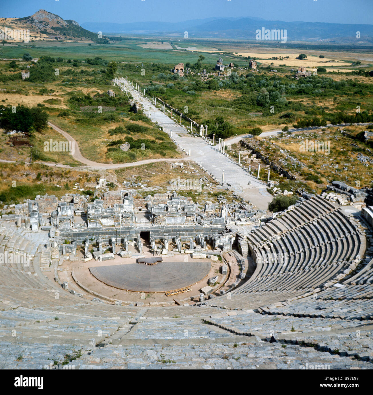 TR777-10FHCay  Ephesus The Theatre and Arcadian Way Stock Photo