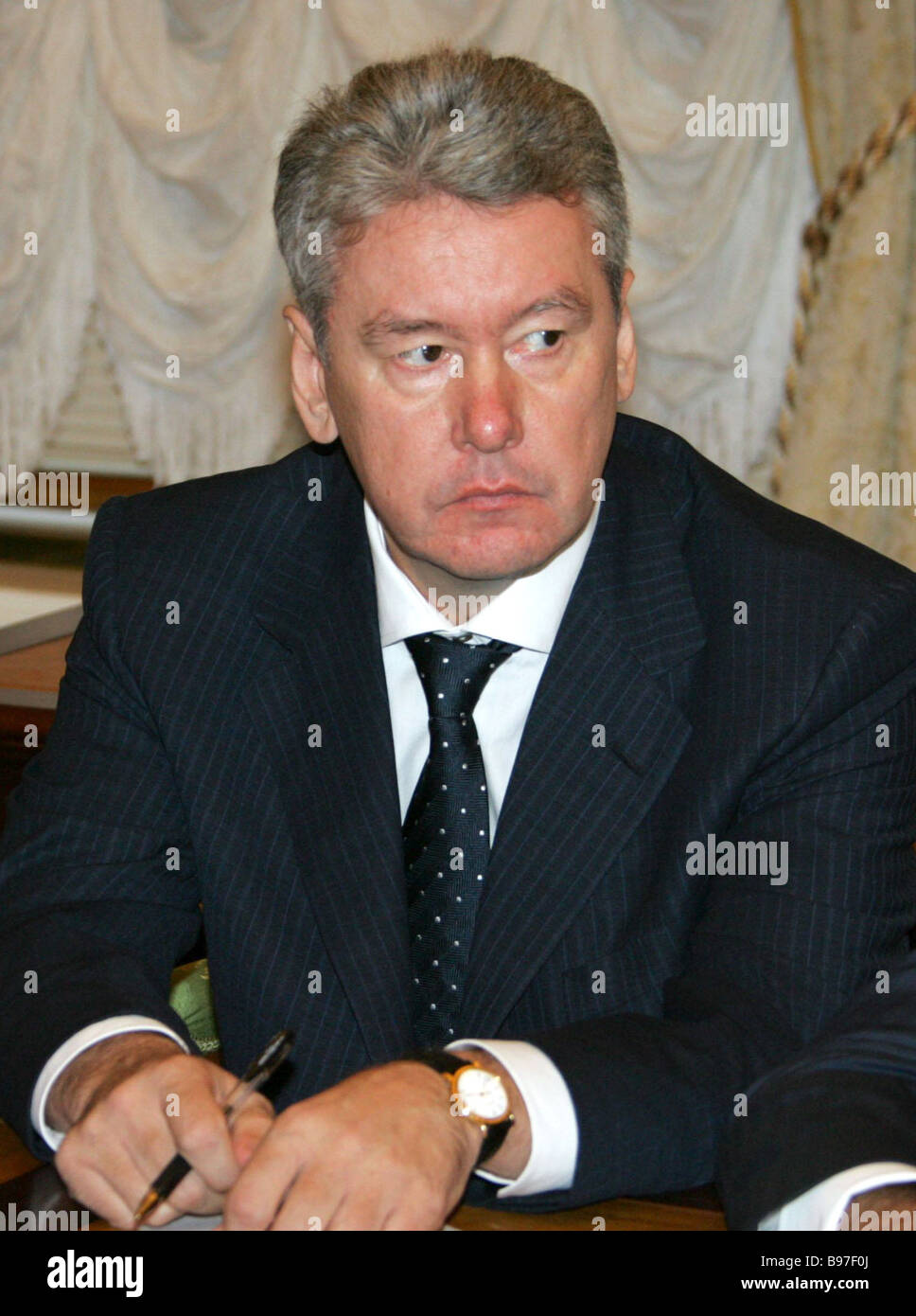 Sergei Semenovich Sobyanin head of the Kremlin administration Stock ...