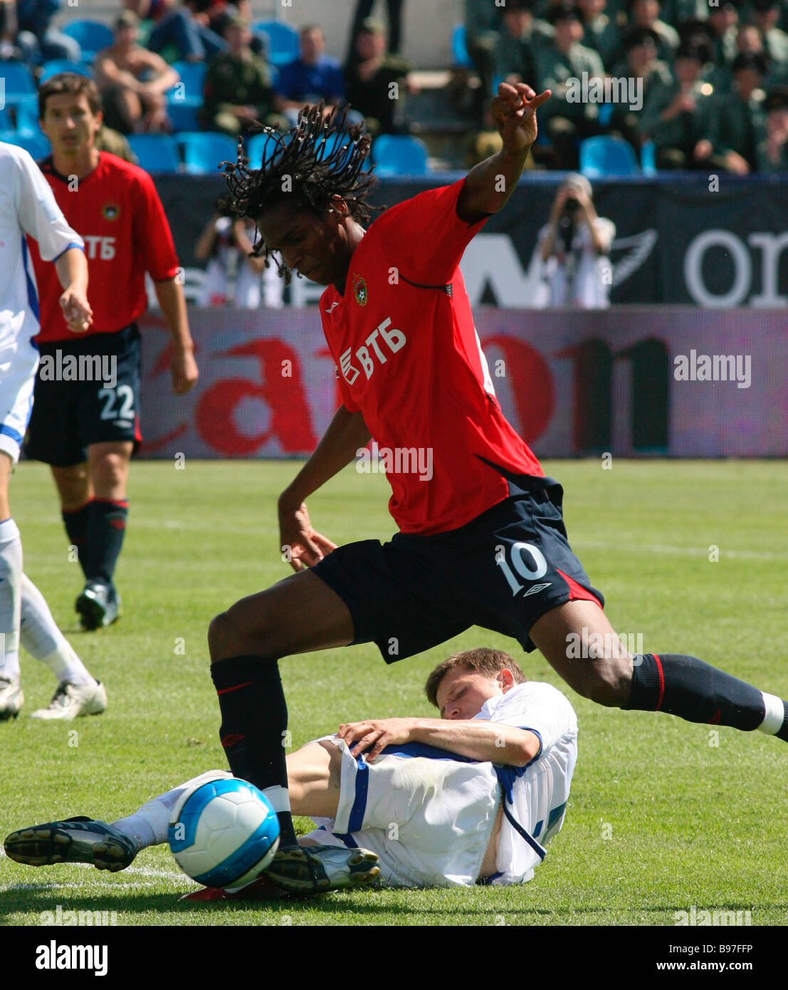 Brazilian Player Jo Cska And Igor Semshov Dinamo Playing In A Game Of The 16th Round Of The Russian Football Championship Stock Photo Alamy