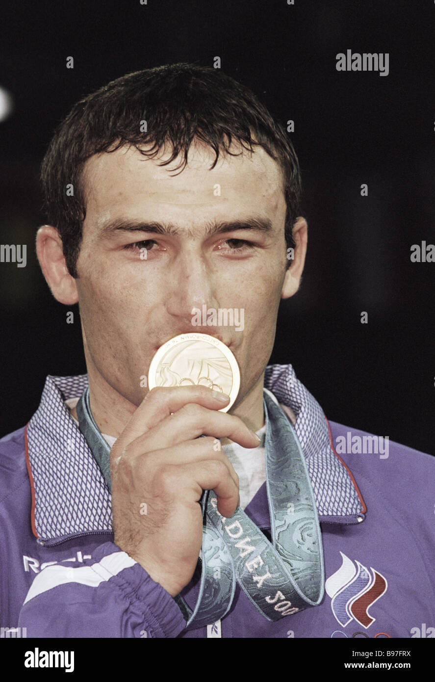 Russian athlete Murat Kardanov who placed third during Greco Roman