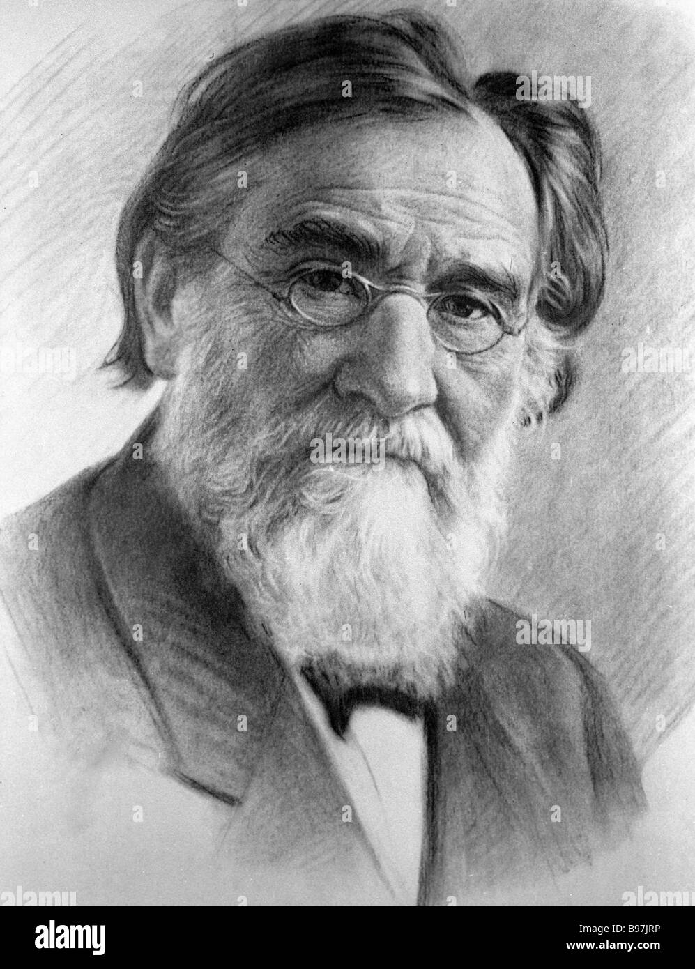 Portrait of Ilya Mechnikov biologist and pathologist one of the
