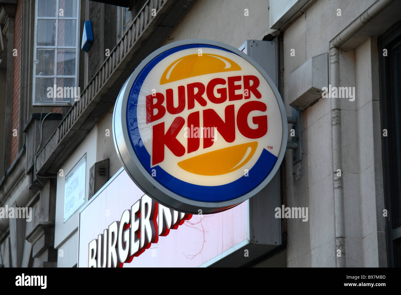 Signage For Burger King High Resolution Stock Photography 