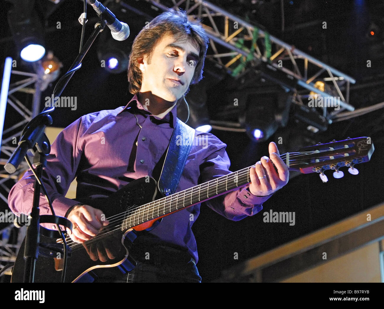 Vyacheslav Butusov at Donate Life charitable concert to raise money for children diagnosed with leucosis Stock Photo