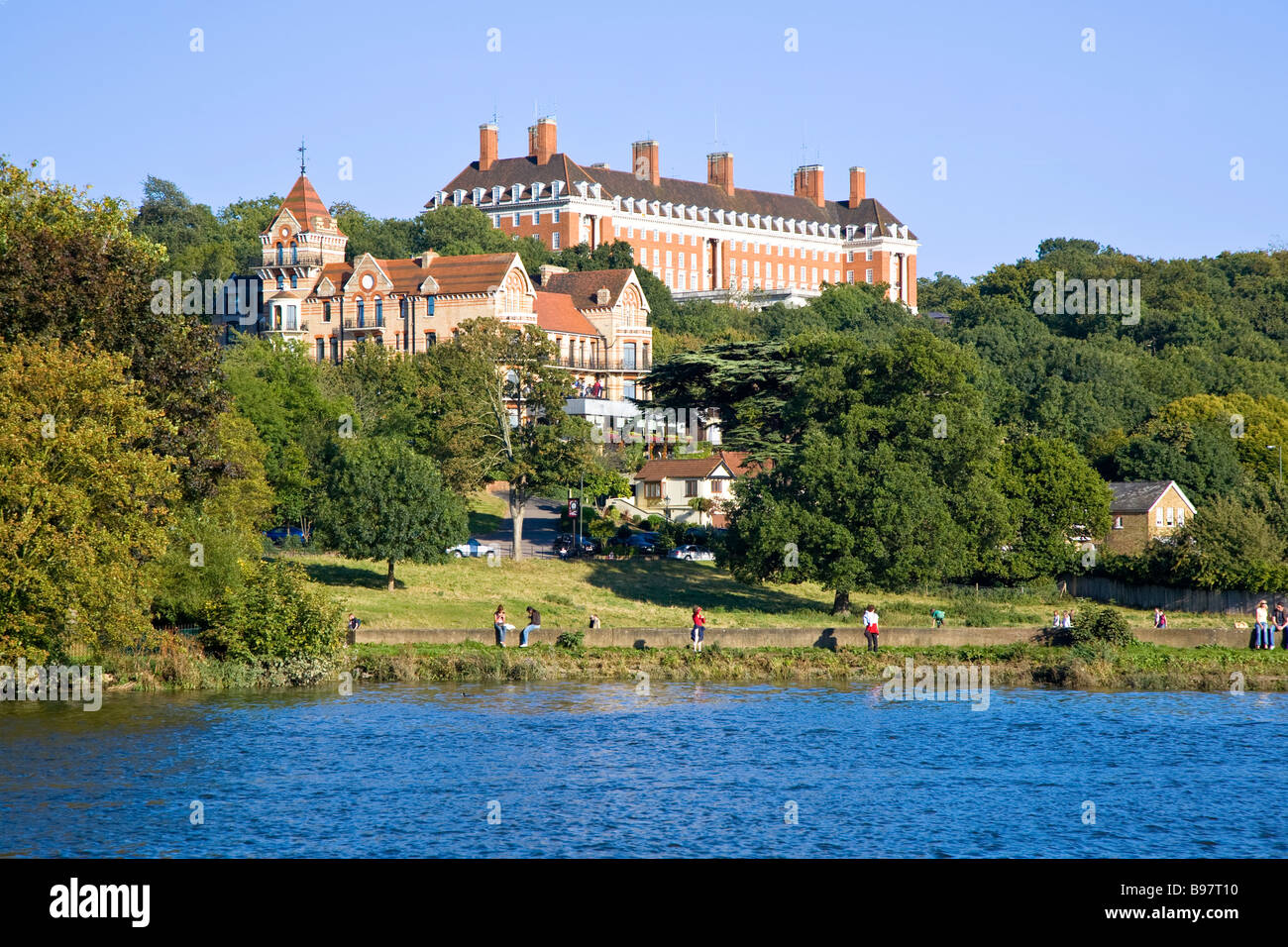 The Royal Star and Garter Home for disabled ex-servicemen on Richmond Hill overlooking the river Thames. Stock Photo