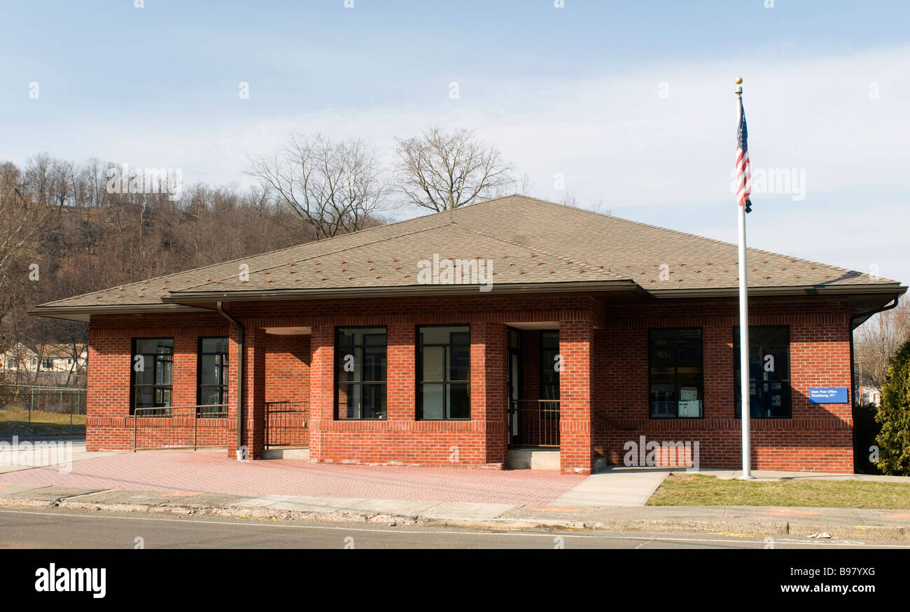 post office brick building rural rustic upstate sloatsburg new york usa
