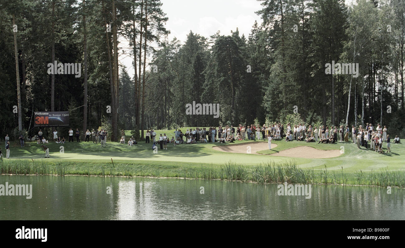 The BMW Russian Open 2000 golf contest in Nakhabino Moscow environs