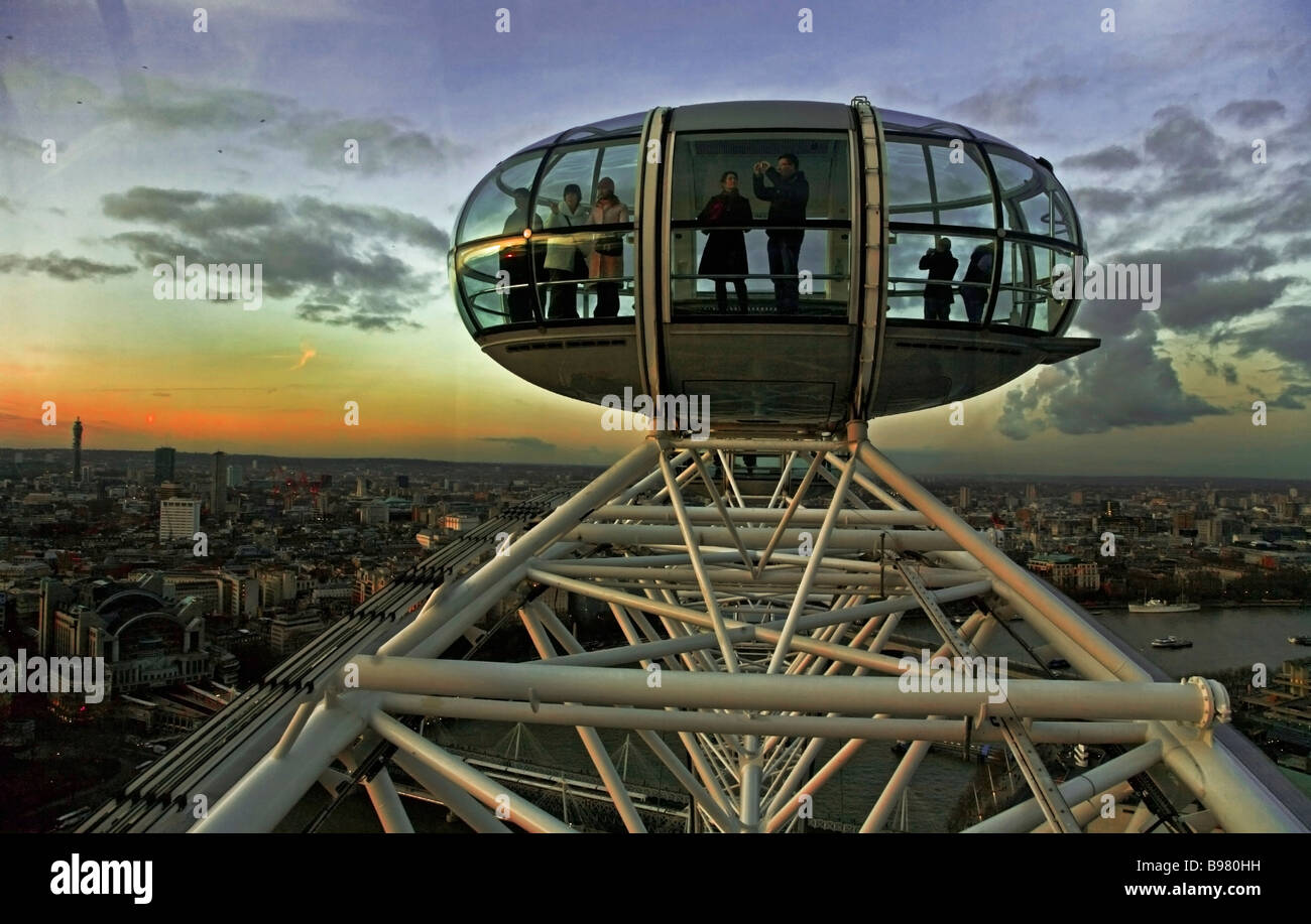 'London eye' 'millennium wheel'  london Stock Photo