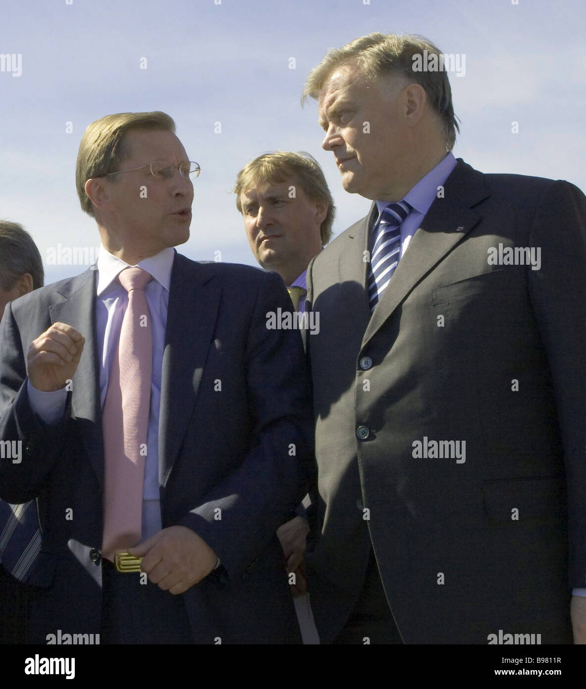 From left to right First Deputy Prime Minister Sergei Ivanov and ...