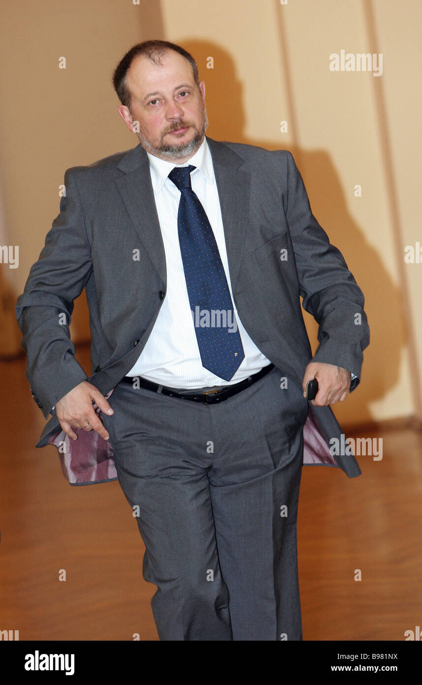Vladimir Lisin Chairman Of The Board Of The Novolipetsk Metallurgical Plant Company And Member