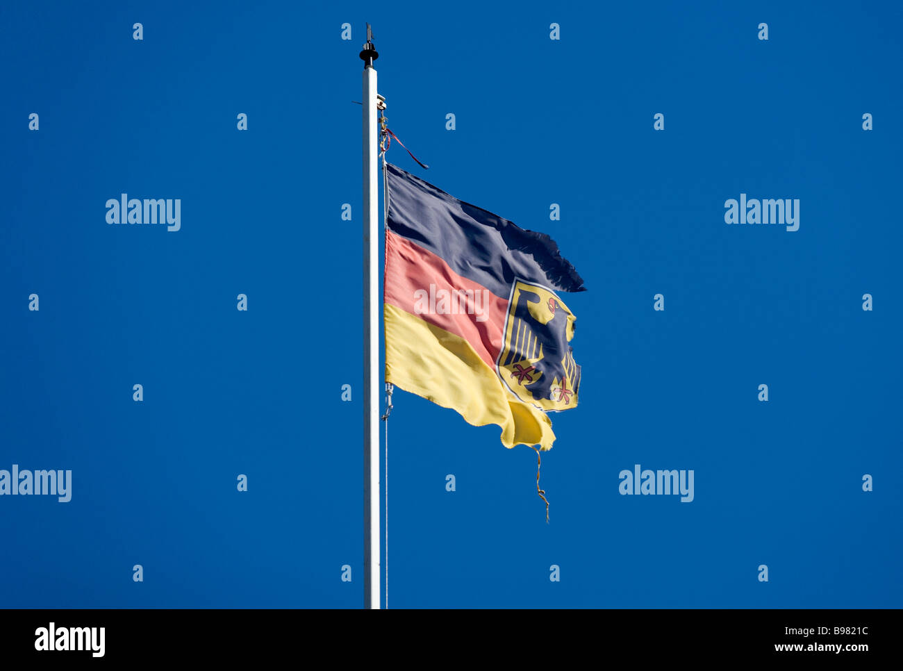 Torn German flag Stock Photo