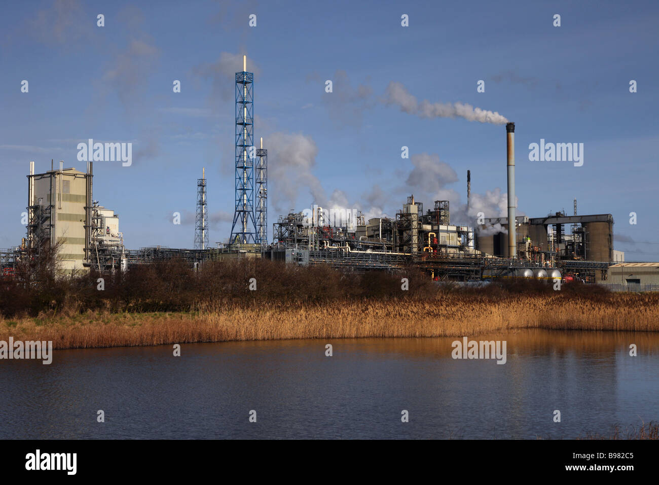 Huntsman Tioxide Greatham works, Hartlepool, Teesside Stock Photo