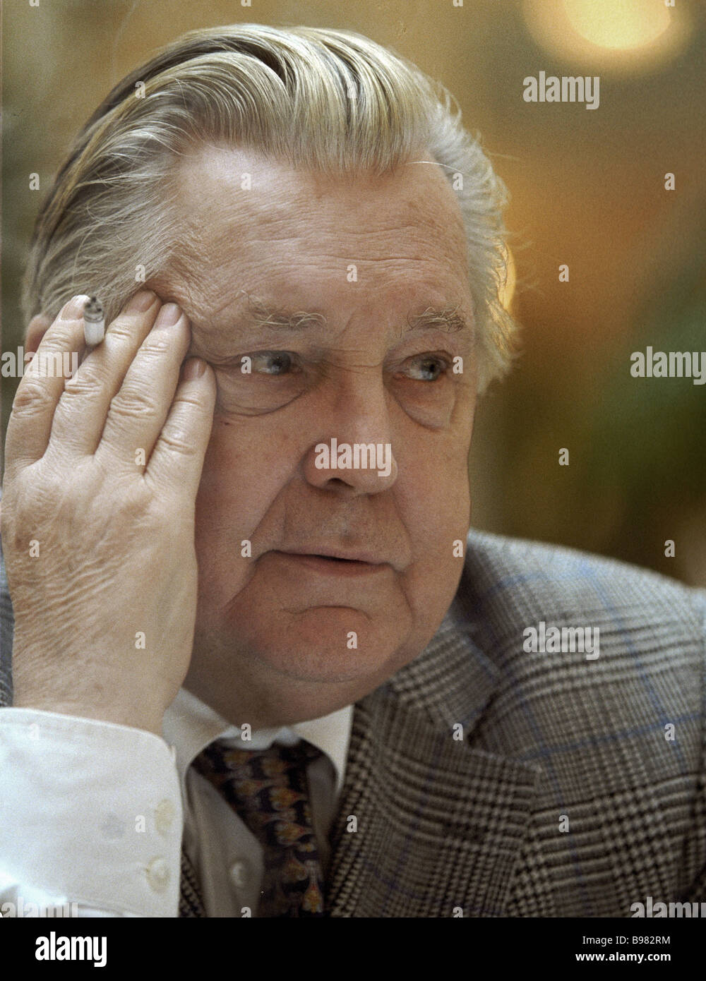 Celebrated Soviet painter Ilya Glazunov Stock Photo - Alamy