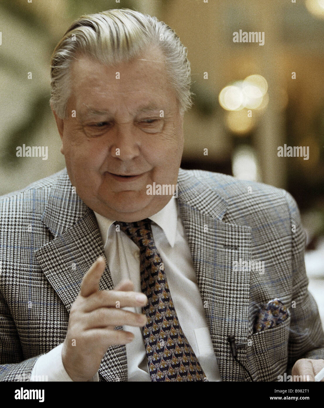 Celebrated Soviet painter Ilya Glazunov Stock Photo - Alamy